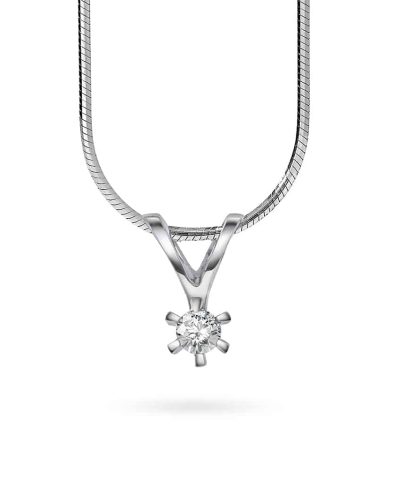 Gulldia Forever Anheng i gull med diamant 0,07ct WP1