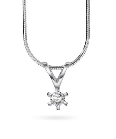 Gulldia Forever Anheng i gull med diamant 0,10ct WP1