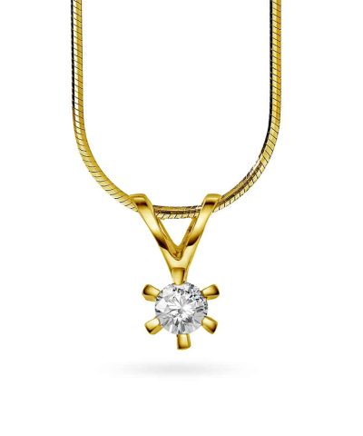 Gulldia Forever Anheng i gull med diamant 0,15ct WP1