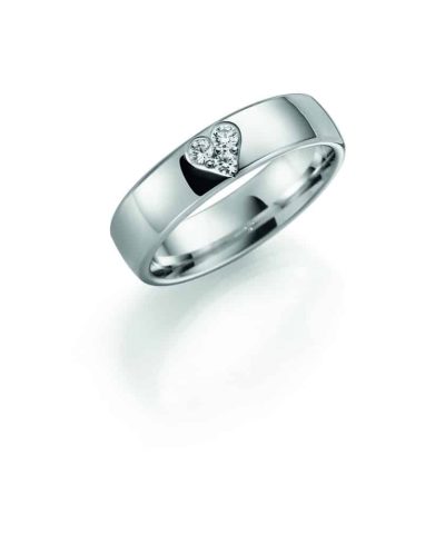 GD FOREVER hv.gull giftering m/diamant 0,09 ct W/SI