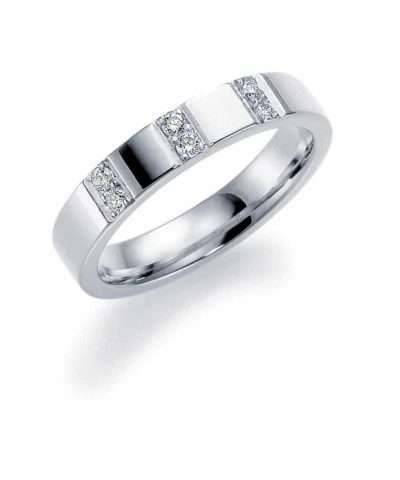 GD FOREVER hv.gull giftering m/diamant 0,12 ct W/SI