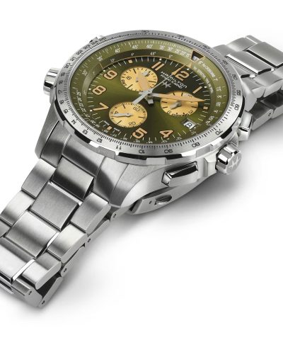 Alternative view of Hamilton Khaki Aviation X-Wind GMT Chrono Quartz 46MM - H77932160