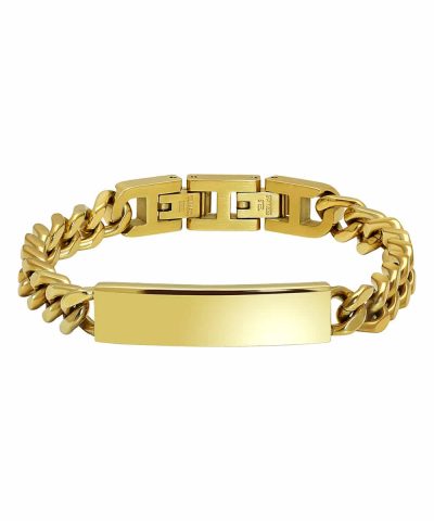 Dandy Stålarmbånd Gull PVD (10mm)