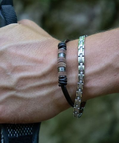 Alternative view of Bracelet Steel SANTORIN 6mm Steel 21cm