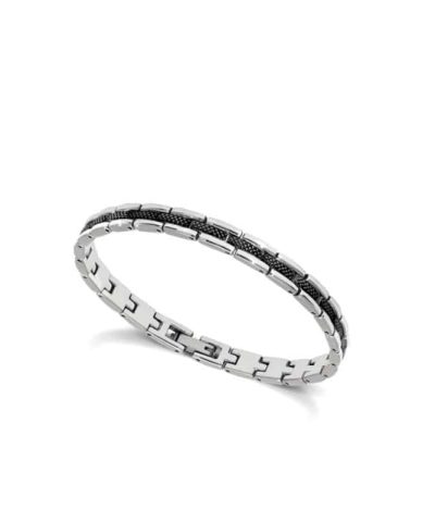 Bracelet Steel SANTORIN 6mm Bic IP Black 21cm