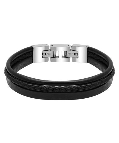 Standford Sort Skinnarmbån