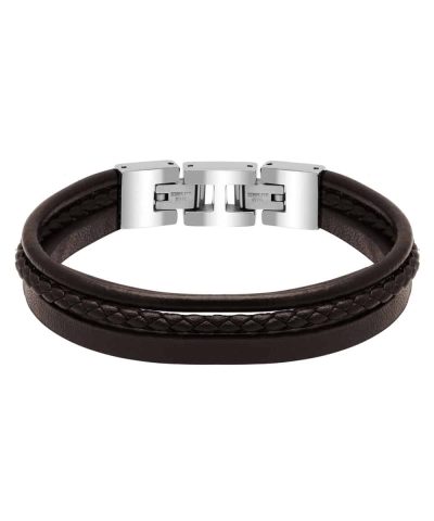 Standford Brunt Skinnarmbån