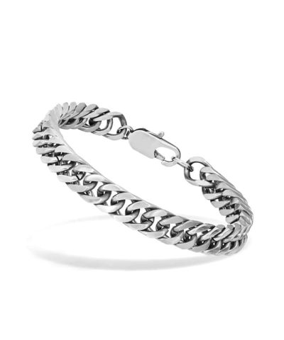 Bracelet Satined steel CROONER 8mm Steel 21cm