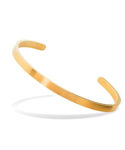 Bangle PURE 4mm Satined IP Gold