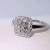 Ring hvitt gull med diamanter 0,40ct W Si