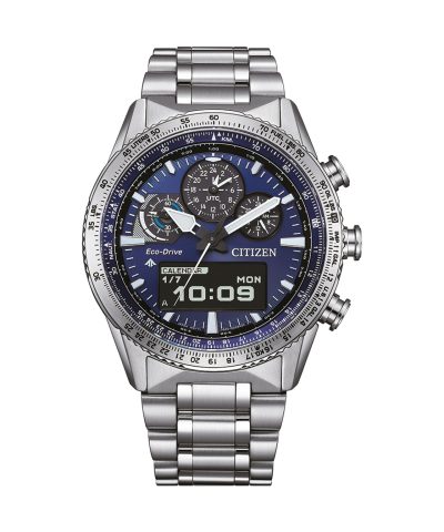 Citizen Male Stainless Steel blue ø 43mm - JV2000-51L