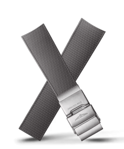 Alternative view of Longines Official HydroConquest Grey Rubber Strap (HydroConquest 43MM)