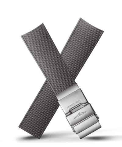 Alternative view of Longines Official HydroConquest Grey Rubber Strap (HydroConquest 41MM)