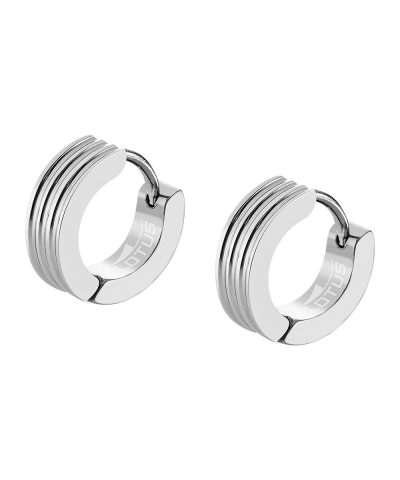 Lotus Style, ørepynt herre, stål (bredde 4 mm, ytre Ø 13 mm) - LS2154-4-1