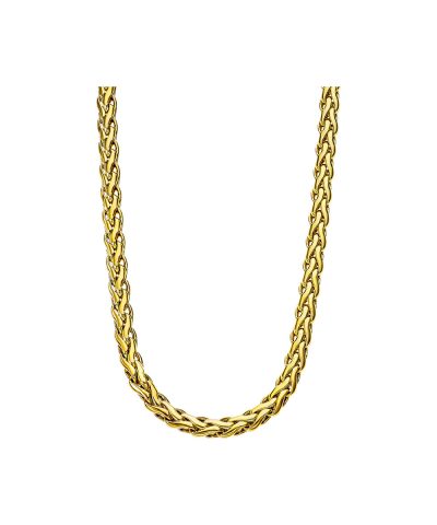 Lotus Style, kjede i stål, PVD (bredde 5 mm, lengde 54,5 - 60cm) - LS2366-1-2