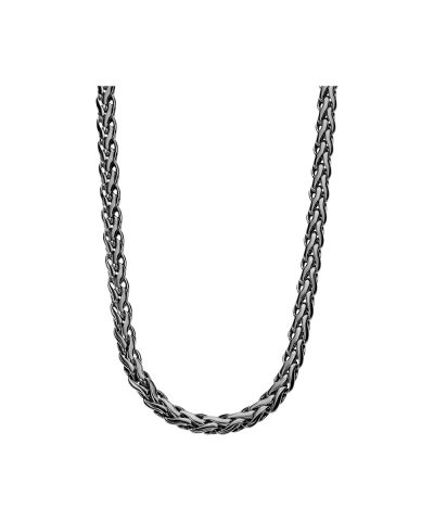 Lotus Style, kjede i stål, sort PVD (bredde 5 mm, lengde 54,5 - 60cm) - LS2366-1-3