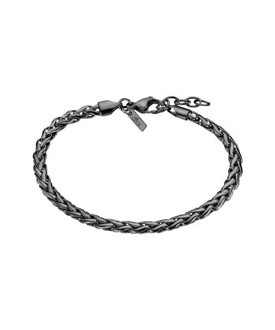 Lotus Style, armbånd i stål, sort PVD (bredde 4 mm, lengde 19-21 cm) - LS2366-2-3