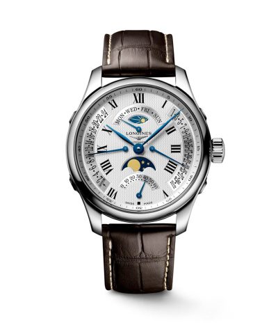 Longines Master Collection GMT Day-Date Moon Phase Retrograde 44mm - L2.739.4.71.3