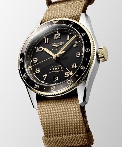 Alternative view of Longines Spririt Zulu Time GMT 39mm - L3.802.5.53.9