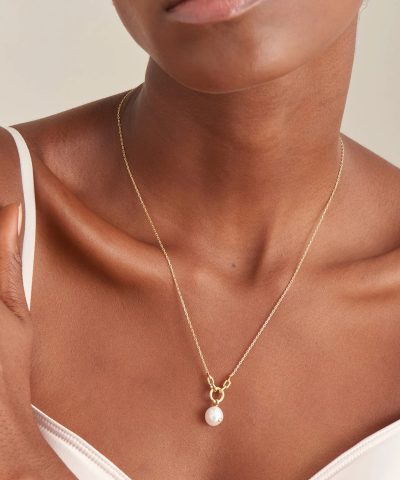 Alternative view of Ania Haie Gold Pearl Sparkle Pendant Necklace
