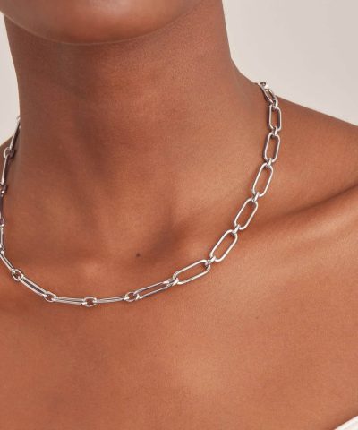 Alternative view of Ania Haie Silver Cable Connect Chunky Chain Necklace