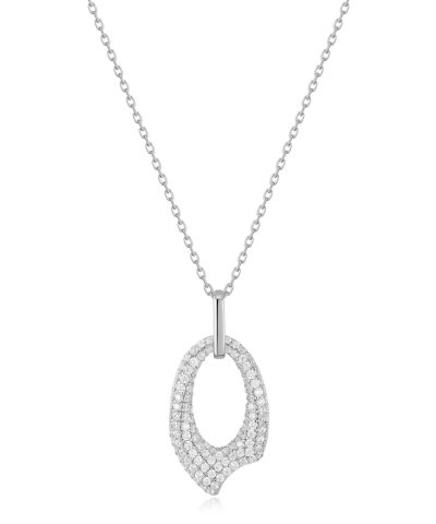 Ania Haie Silver Pavé Arrow Pendant Necklace