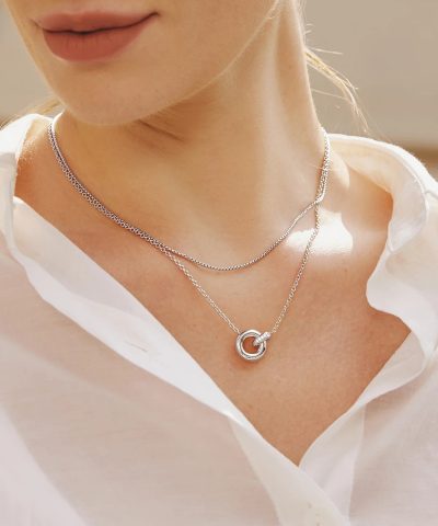 Alternative view of Ania Haie Silver Linked Necklace