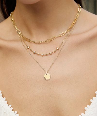 Alternative view of Ania Haie Gold Sparkling Star Station Necklace