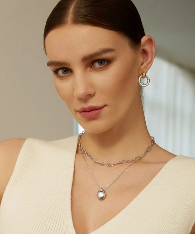 Alternative view of Ania Haie Silver Oval Charm Necklace