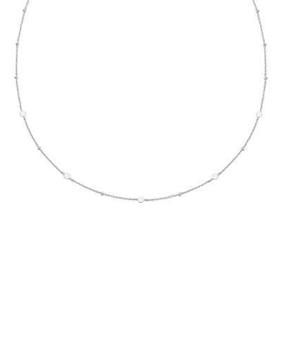 Ania Haie Silver Disc Station Necklace