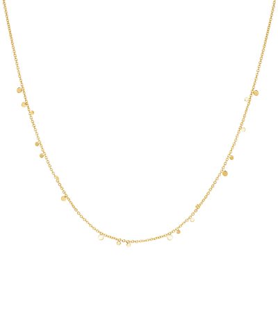 Ania Haie Gold Mini Disc Drop Stacking Necklace