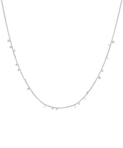 Ania Haie Silver Mini Disc Drop Stacking Necklace