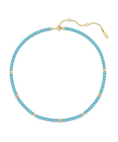 Ania Haie Gold Lab Created Turquoise Necklace