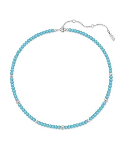 Ania Haie Silver Lab Created Turquoise Necklace