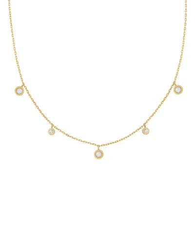 Ania Haie Gold Kyoto Opal Station Necklace