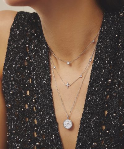 Alternative view of Ania Haie Silver Eight-Pointed Star CZ Necklace