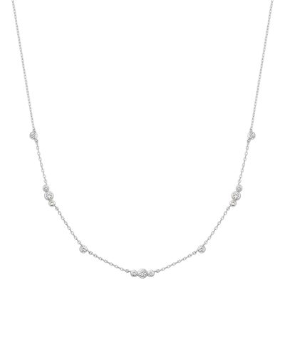 Ania Haie Silver Sparkling Bezel CZ Station Necklace