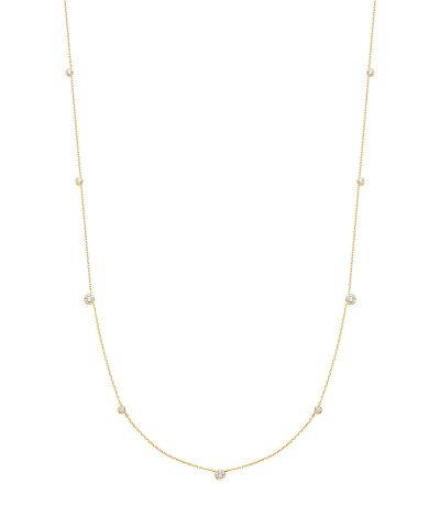 Ania Haie Gold Bezel CZ Station Necklace