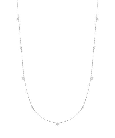 Ania Haie Silver Bezel CZ Station Necklace
