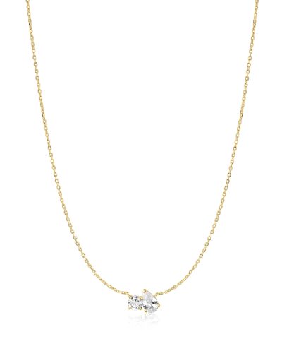 Ania Haie Gold Toi & Moi Necklace