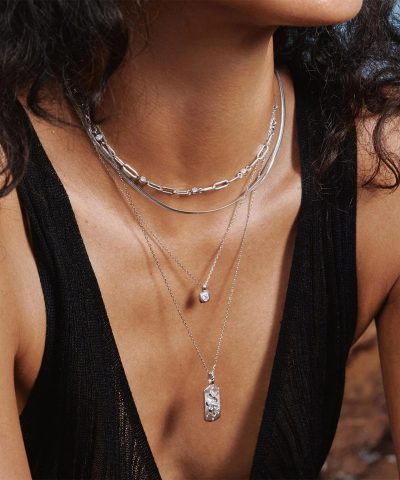 Alternative view of Ania Haie Silver Serpent Necklace