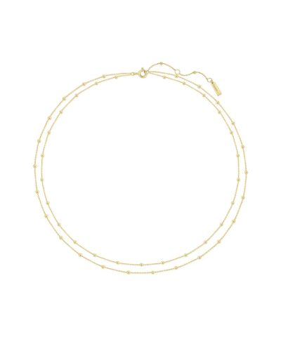 Ania Haie Gold Double Chain Bead Necklace