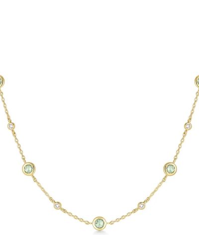 Ania Haie Gold Mint Green Station Necklace