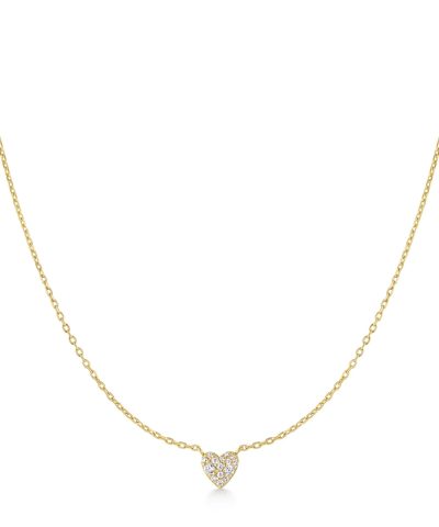 Ania Haie Gold Pavé Heart Necklace