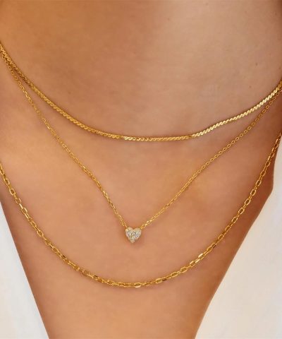 Alternative view of Ania Haie Gold Pavé Heart Necklace
