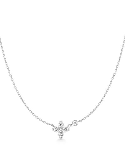 Ania Haie Silver Sparkling Lucky Clover Necklace