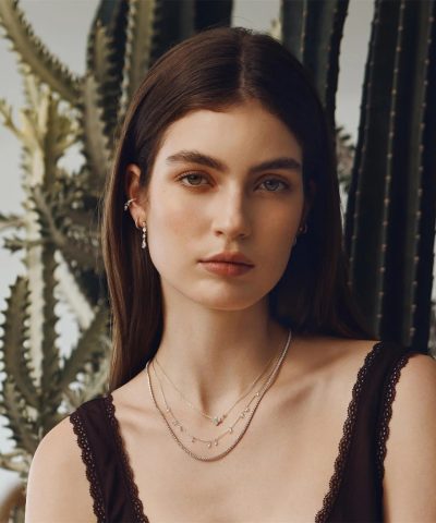 Alternative view of Ania Haie Silver Droplet Station Necklace