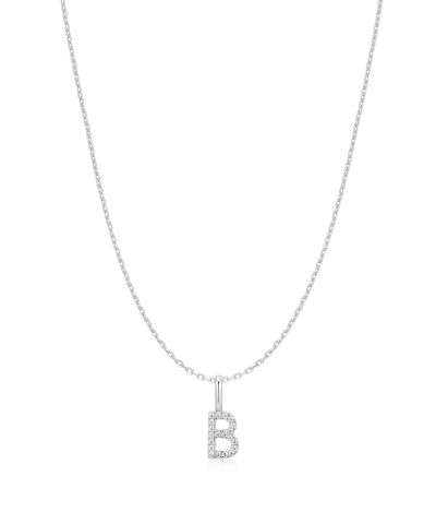 Ania Haie Silver Letter B Initial Necklace