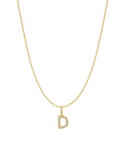 Ania Haie Gold Letter D Initial Necklace