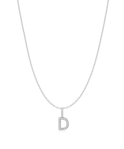 Ania Haie Silver Letter D Initial Necklace